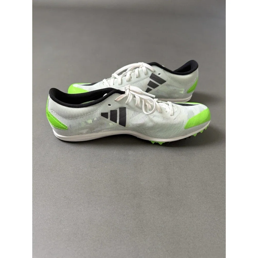 Adidas Unisex Adizero XCS Track and Field Shoes White Black Green M7/W9